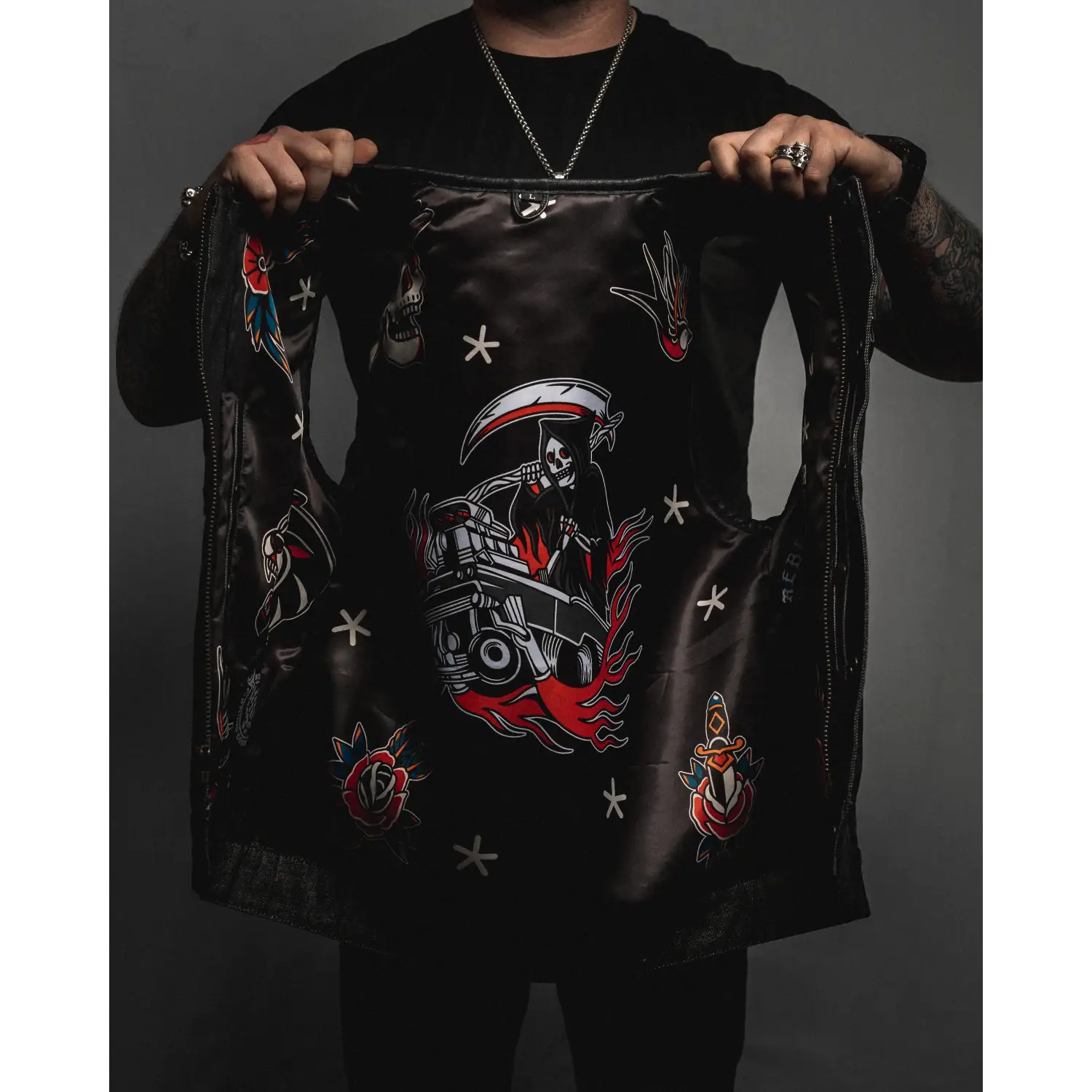 The Harvester of Sorrow Leather Vest | Rebel Reaper